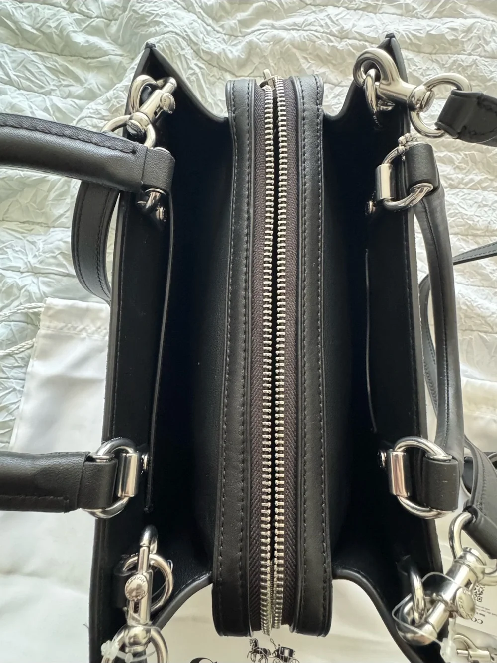 NWOT Coach Rogue 25 Black Crystal